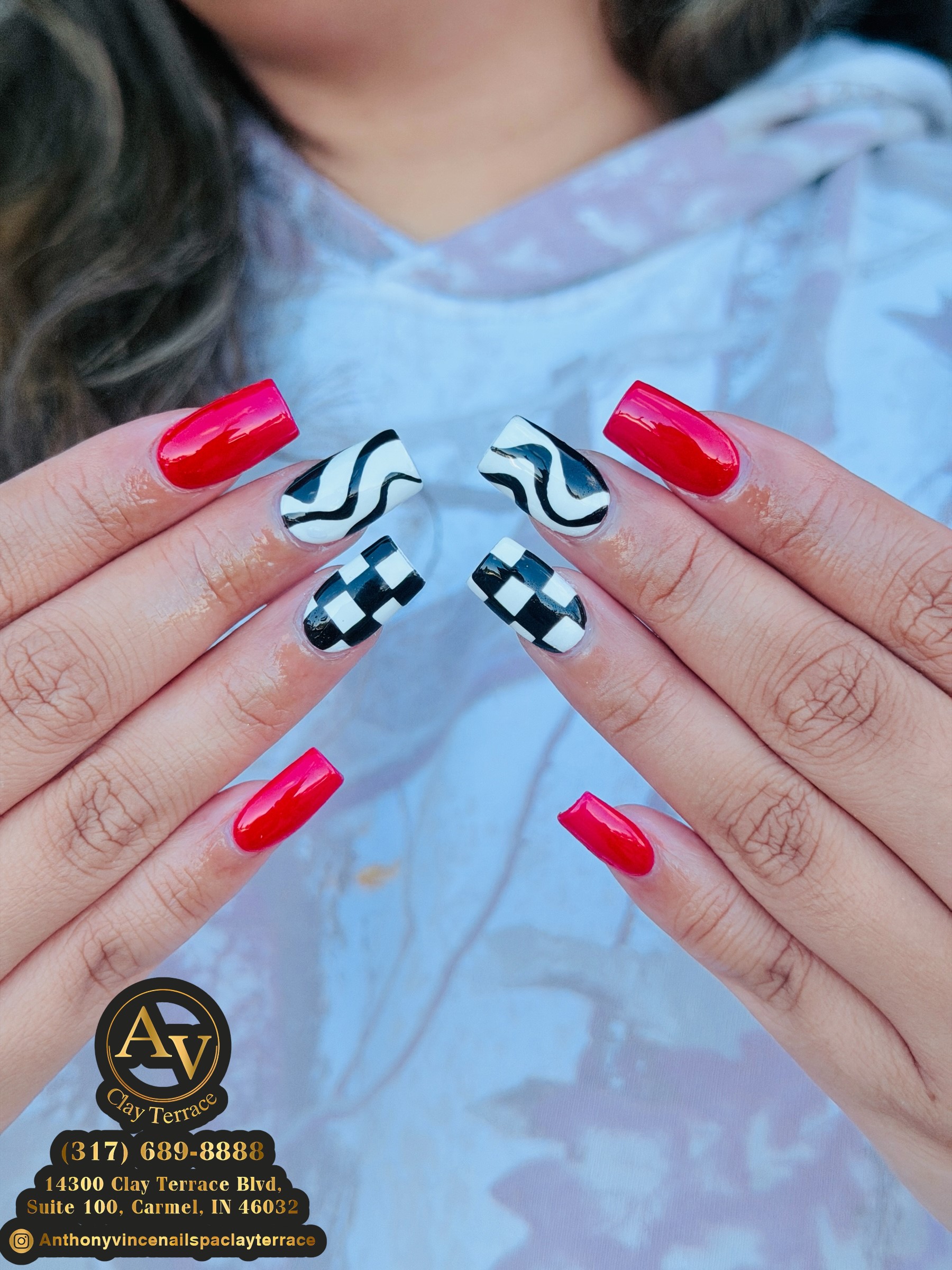 Summer Nail Style by Anthony Vince' Nail Spa in Carmel, IN 46032